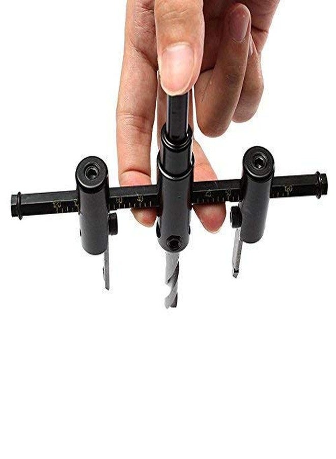 KP2 Adjustable Circle Cutter Drill Bit 30-120mm | Metal & Wood Hole Saw Cutter Kit | Adjustable Hole Saw Drill Bit for Wood, Plastic, Gypsum, PVC, Plywood | DIY Woodworking Cutting Tool Set - Image 5